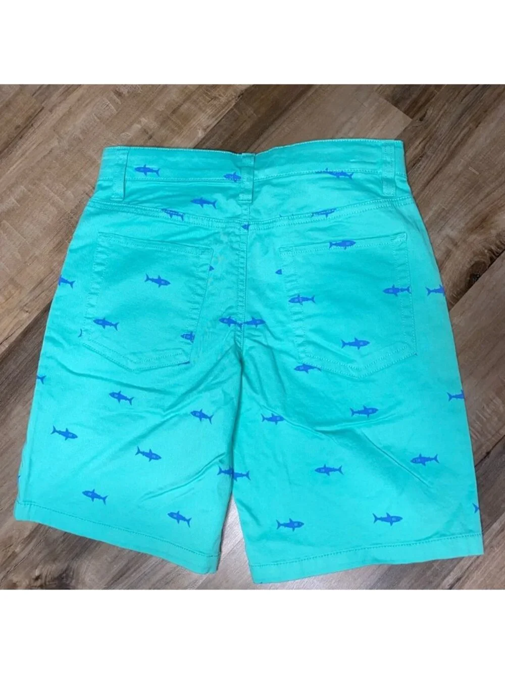 Cat & Jack Green Shorts with Blue Shark Print Boys Multiple Sizes